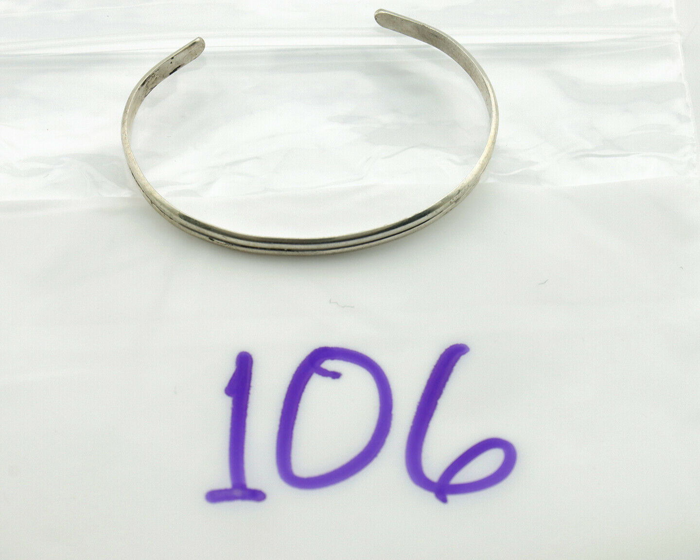 Navajo Toddler Child's Bracelet .925 Solid Silver Native American Artist C.80's