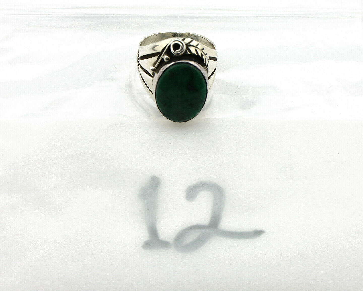 Navajo Ring .925 Silver Handmade Crescent Valley Native Artist C.80's