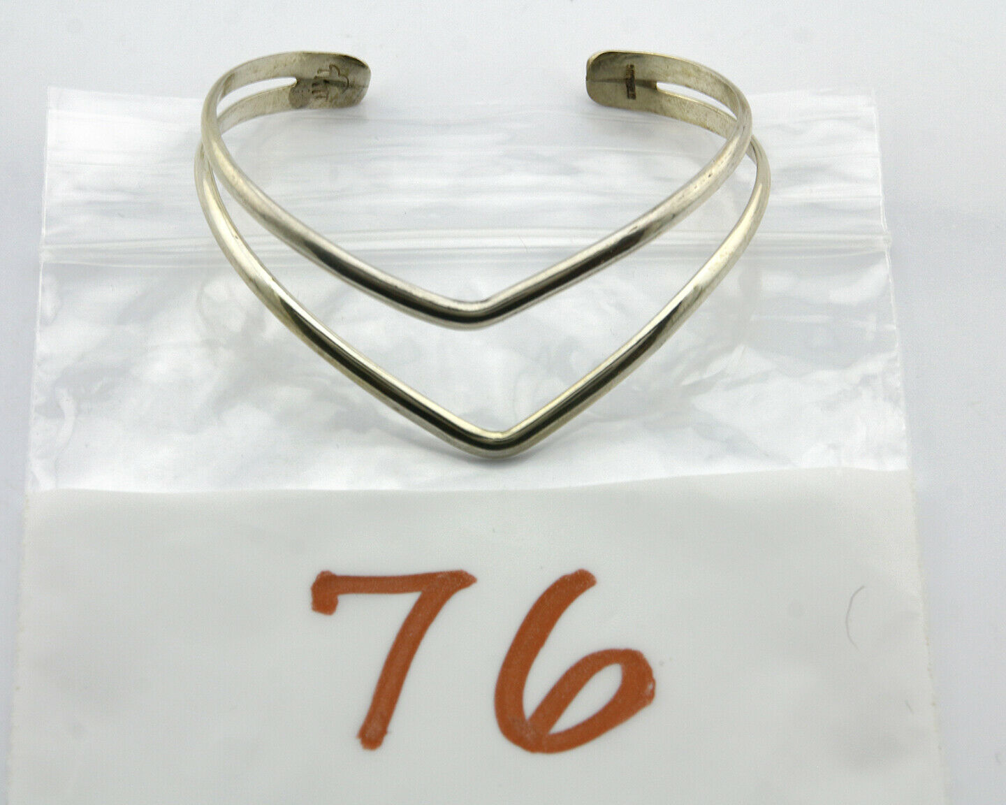 Navajo Handmade Bracelet .925 Silver Native Artist Rain Cloud C.80's