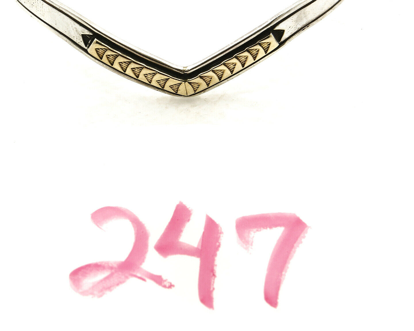 Navajo Bracelet .925 Silver & 14k Solid Gold MM Rogers and TAS Cuff C.80's