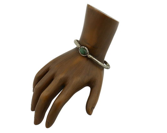 Navajo Bracelet .925 Silver Royston Turquoise Native American Artist C.90's