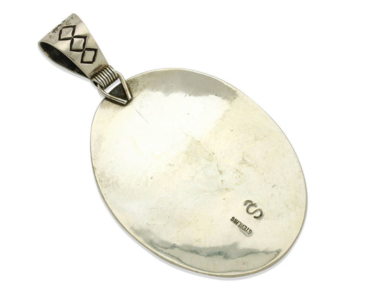 Navajo Necklace .925 Silver Kingman Turquoise Stanley Bain C.80's