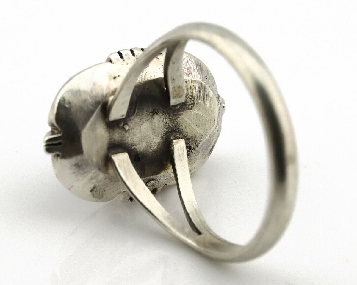 Navajo Ring .925 Silver Royston Turquoise Handmade Native American C.80's