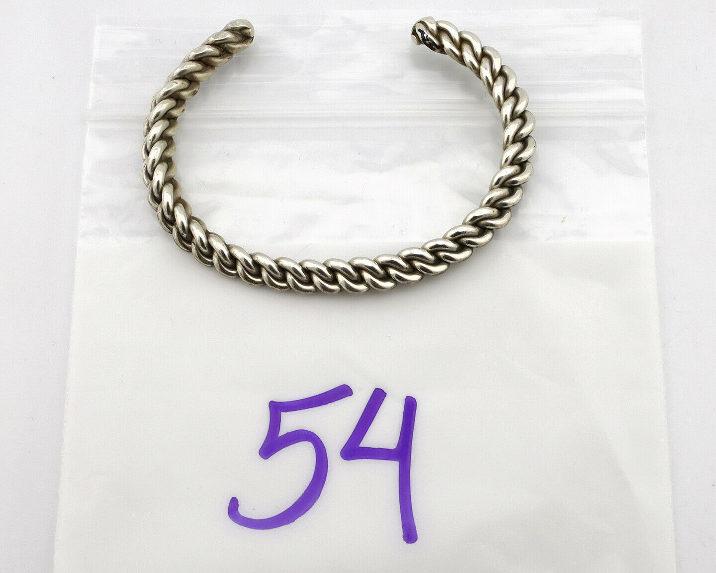 Navajo Handmade Bracelet .925 SOLID Silver Native American Artist Circa 1980's