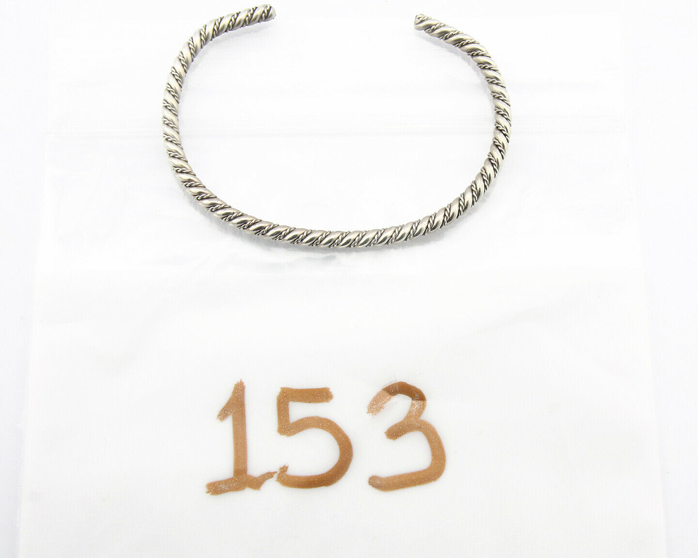 Navajo Bracelet .925 SOLID Silver Handmade Artist Tahe Circa Late 1980's