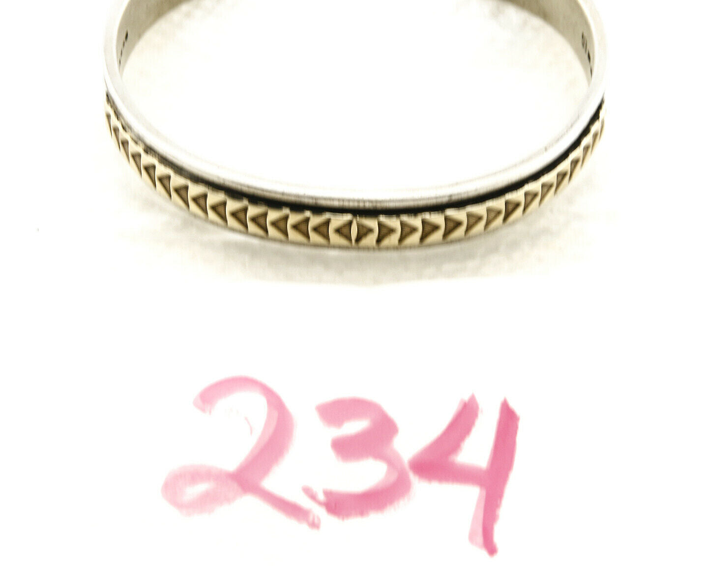 Navajo Bracelet .925 Silver & 14k Solid Gold MM Rogers and EG Cuff C.80's