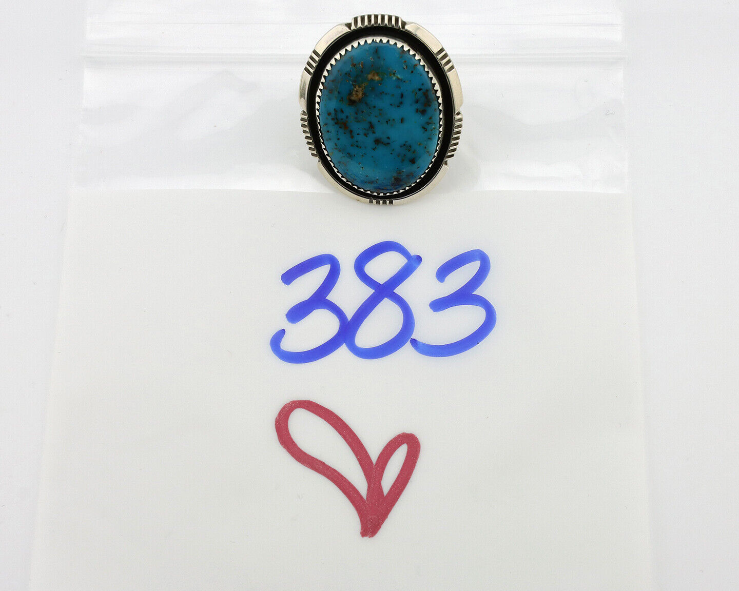 Navajo Ring 925 Silver Natural Southwest Turquoise Signed William Denetdale C80s