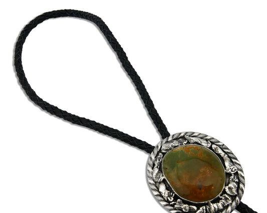 Navajo Bolo Tie .925 Silver Royster Turquoise C.80's Native American
