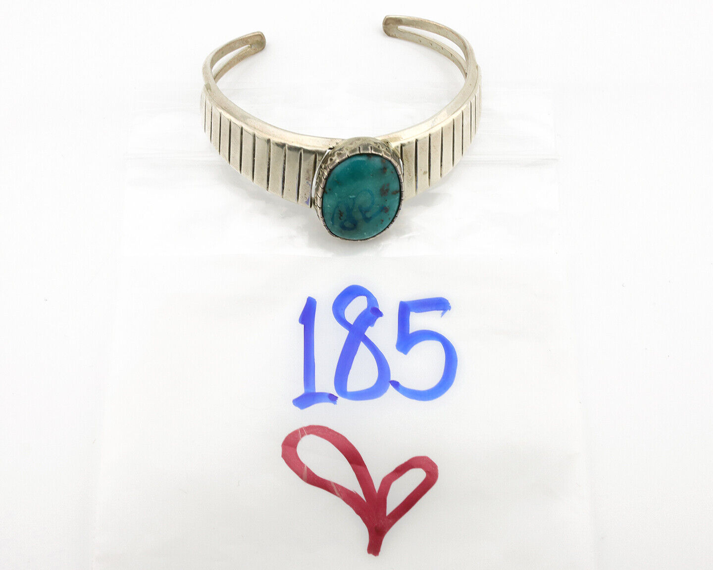 Women's Navajo .925 Silver Nevada Turquoise Native American Artist C.80's