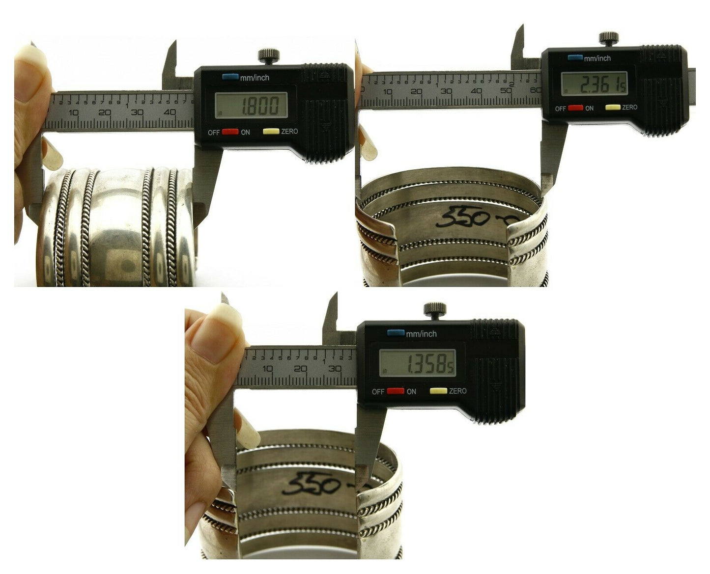 Navajo Bracelet .925 Silver SOLID Handmade Signed Artist Tom Hawk Circa 1980's