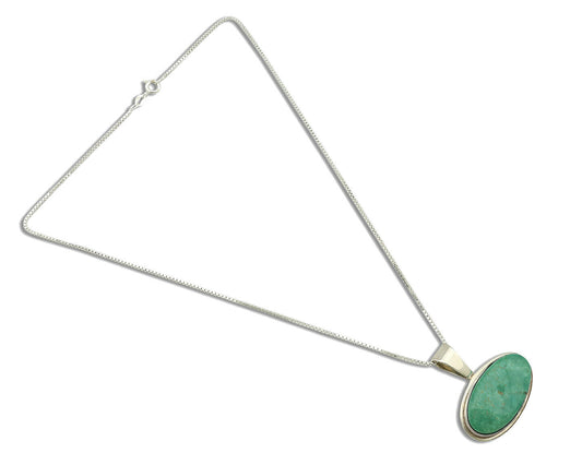 Navajo Necklace .925 Silver Natural Turquoise Signed Doug Zachary C.1980's