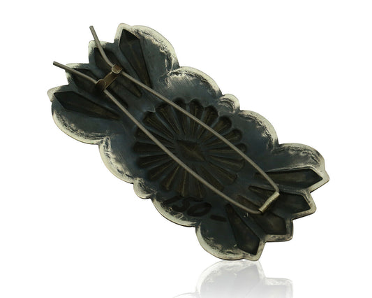 Women's Navajo Hair Clip .925 Silver Handmade Native Artist C.80's