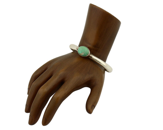 Women's Navajo .925 Silver Turquoise Mountain Native American Artist C.80's