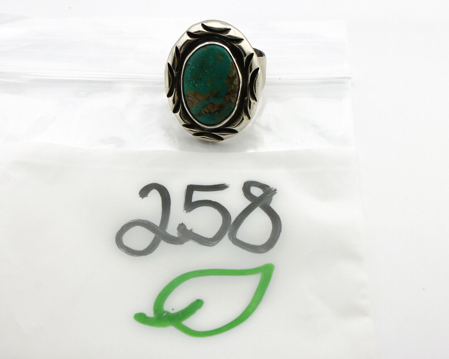 Navajo Ring 925 Silver Turquoise Mountain Artist Signed C Montoya C.80's