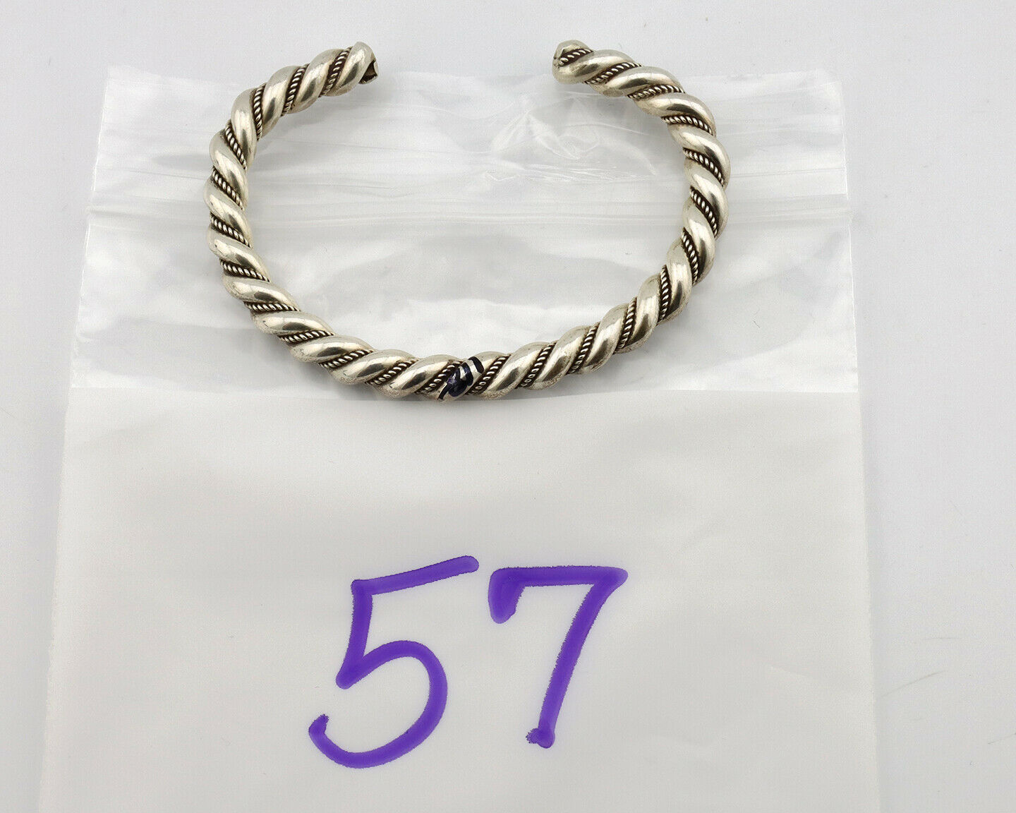 Navajo Handmade Bracelet .925 SOLID Silver Native American Artist Circa 1980's