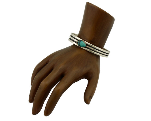 Women's Navajo .925 Silver Natural Blue Turquoise Native Artist C.80's