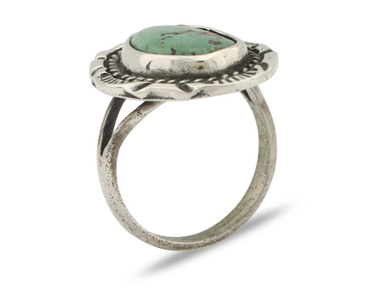 Navajo Handmade Ring 925 Silver Southwest Turquoise Native Artist C.80's