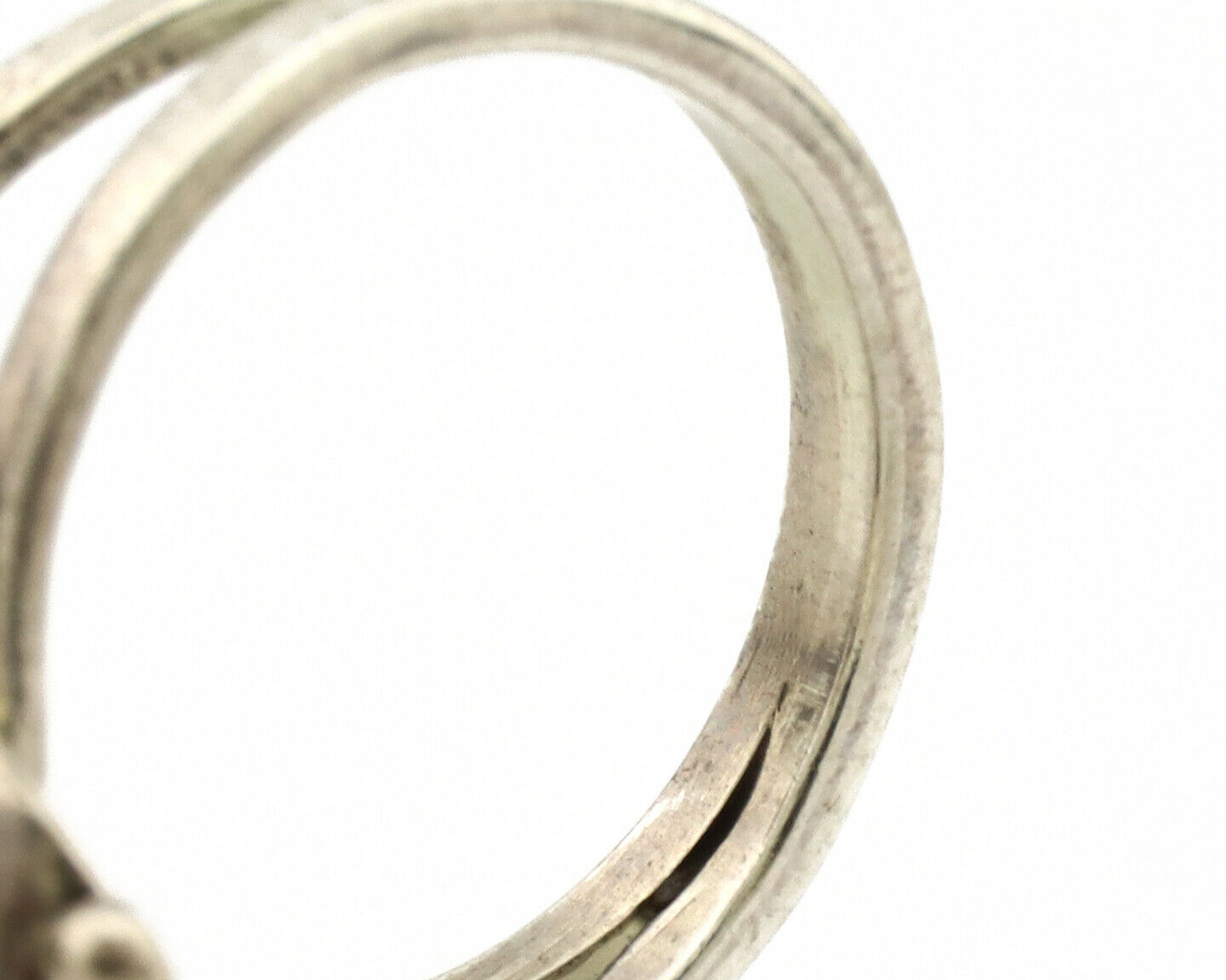 Navajo Ring .925 Silver Nevada Turquoise Artist Native American C.1980's