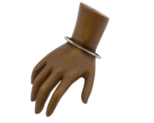 Navajo Bracelet .925 Silver Hand Stamped Artist Signed TAHE C.80's