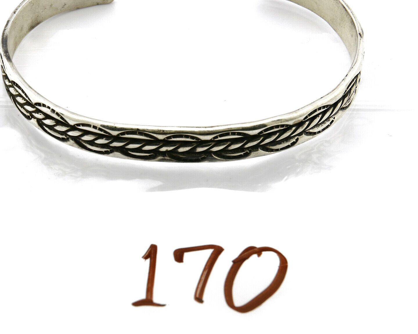 Women's Navajo Bracelet .925 Silver Handmade Cuff Signed Montoya C.1980's