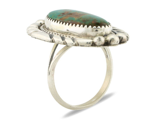 Navajo Ring 925 Silver Mountain Artist Signed JL C.80's