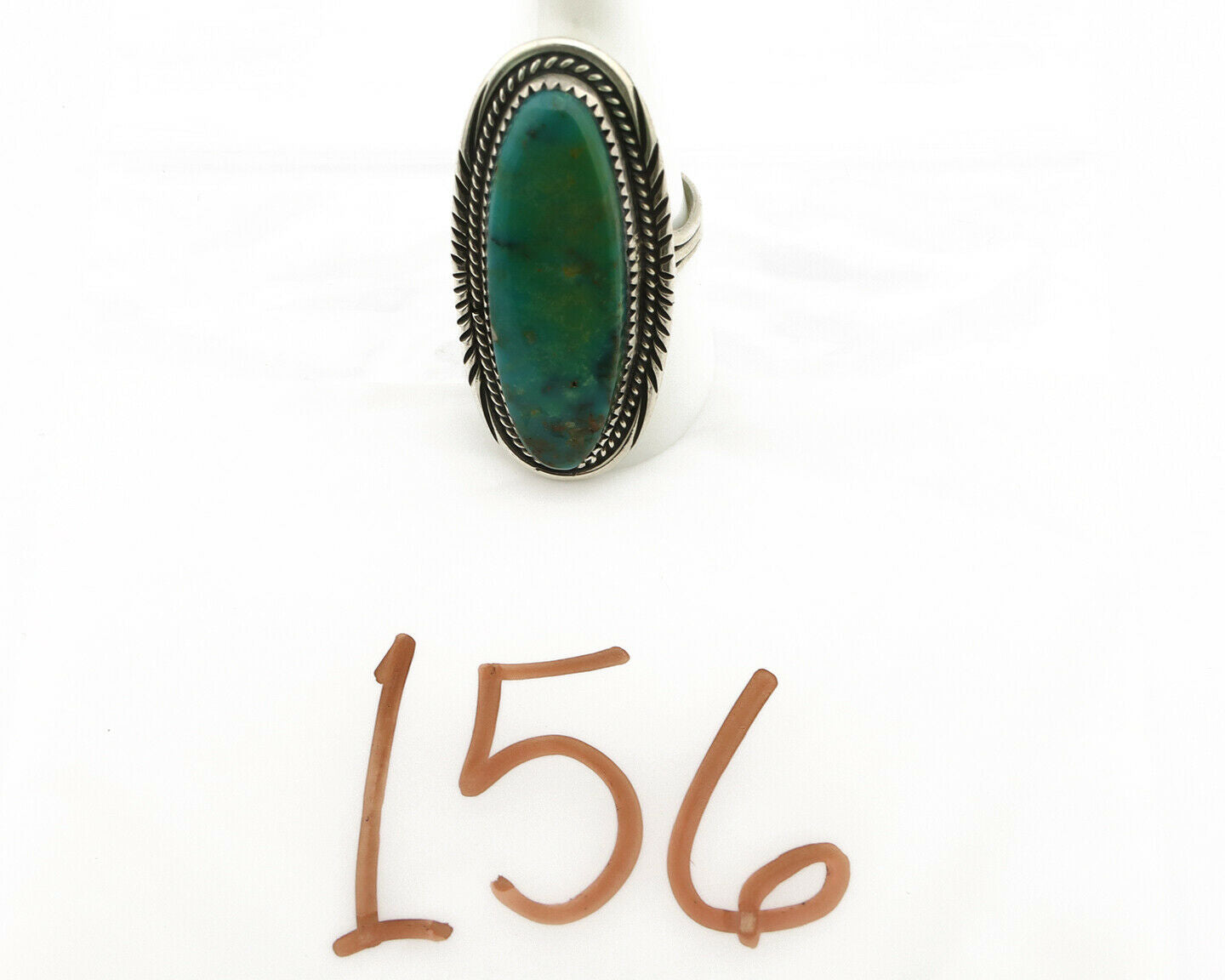 Navajo Ring .925 Silver Turquoise Mountain Artist William Denetdale C.80's