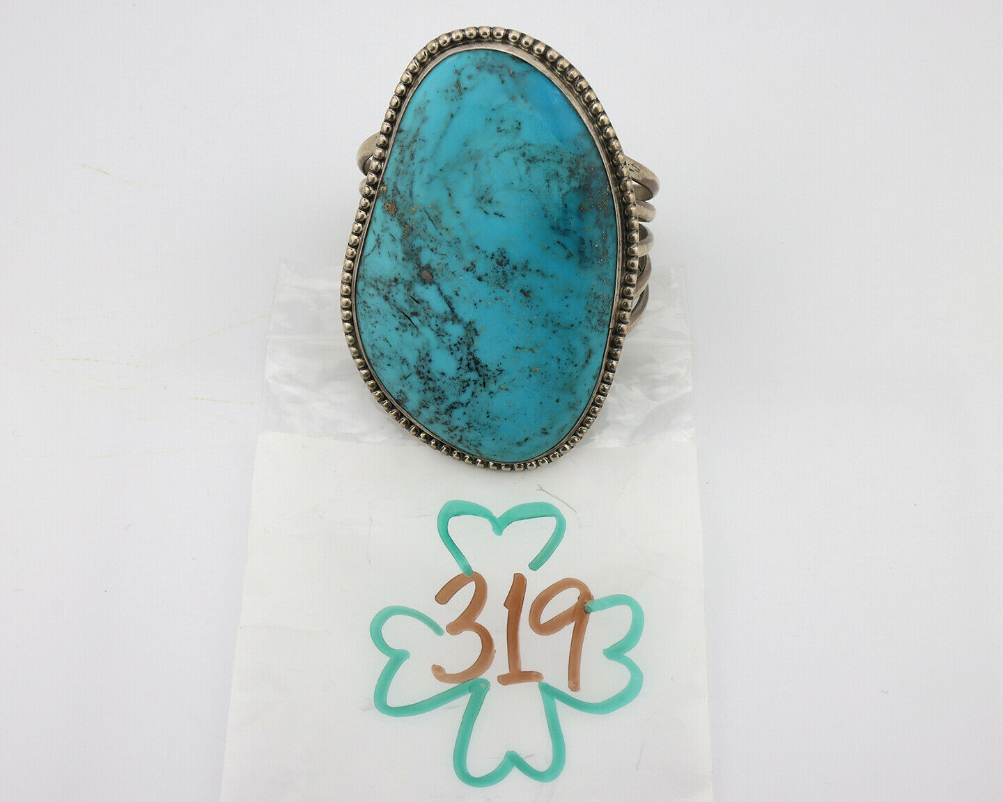 Women's Navajo .925 Silver Morenci Turquoise Native American Artist C.80's