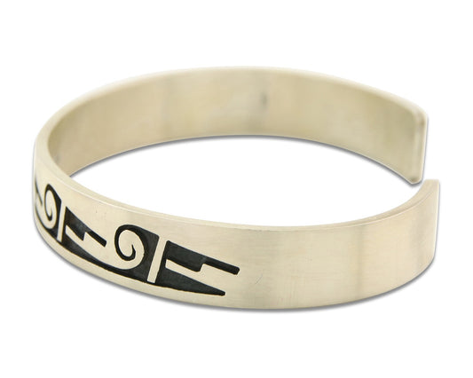 Hopi Bracelet 925 Silver Handmade Signed Darren Seweyestewa C.80's