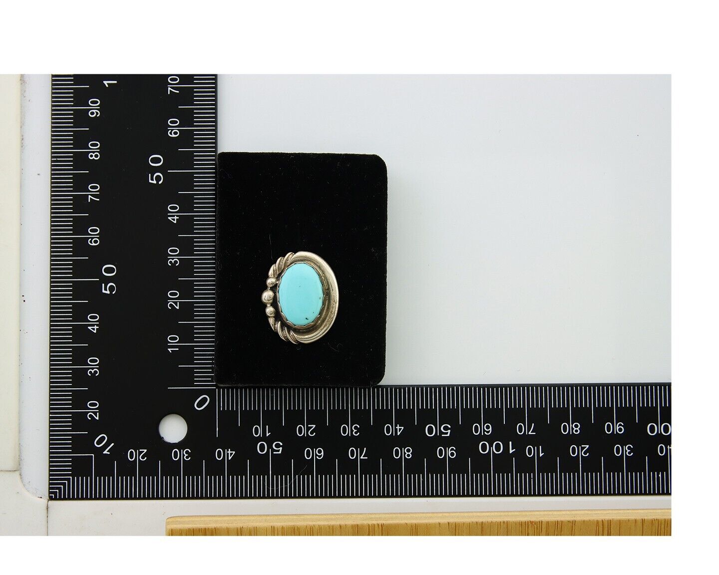 Navajo Earrings 925 Silver Natural Turquoise Native Artist C.80's