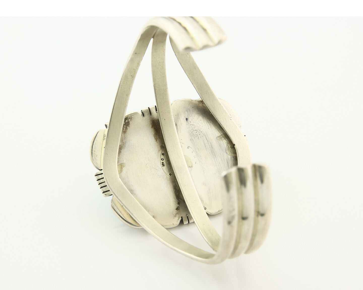 Vintage Navajo Bracelet 925 Silver Blue Turquoise Handmade Signed McCray