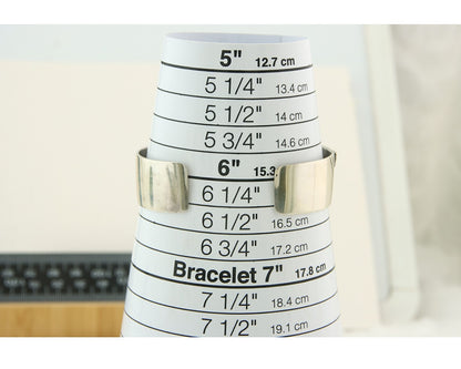 Navajo Bracelet Gold & 925 Silver Handmade 16 mm Wide Signed Thomas Singer C80s