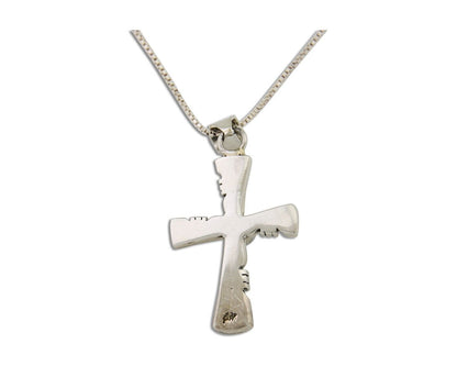 Navajo Necklace 925 Silver Natural Turquoise Native Artist Signed C.80's