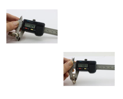 Navajo Hand Stamped Band 925 Silver 6.0 mm Signed Larry Chavez Size 12.75 C.80's