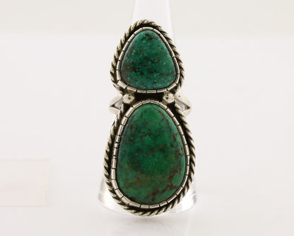 Navajo Handmade Ring 925 Silver Natural Tuquoise Artist Signed B Yazzie C.80's
