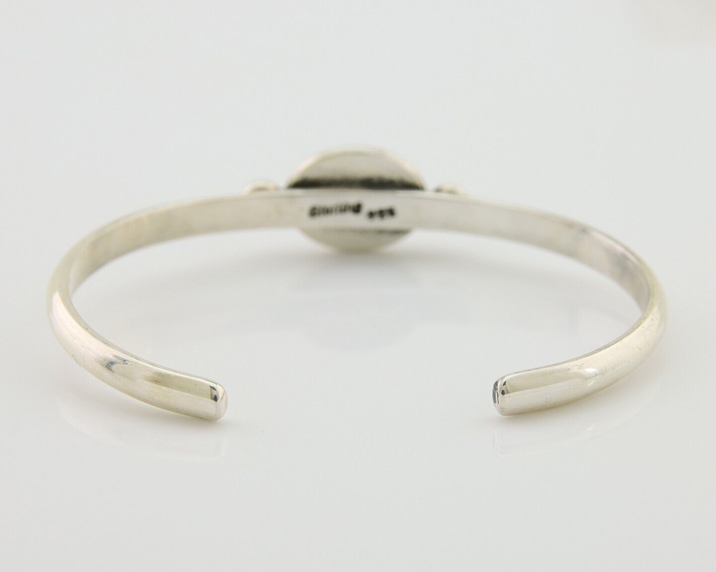 Navajo Kingman Turquoise Bracelet 925 Silver Artist Native American C.80's