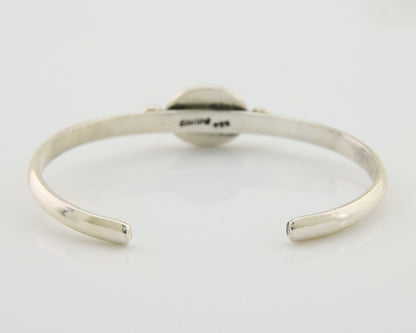 Navajo Kingman Turquoise Bracelet 925 Silver Artist Native American C.80's