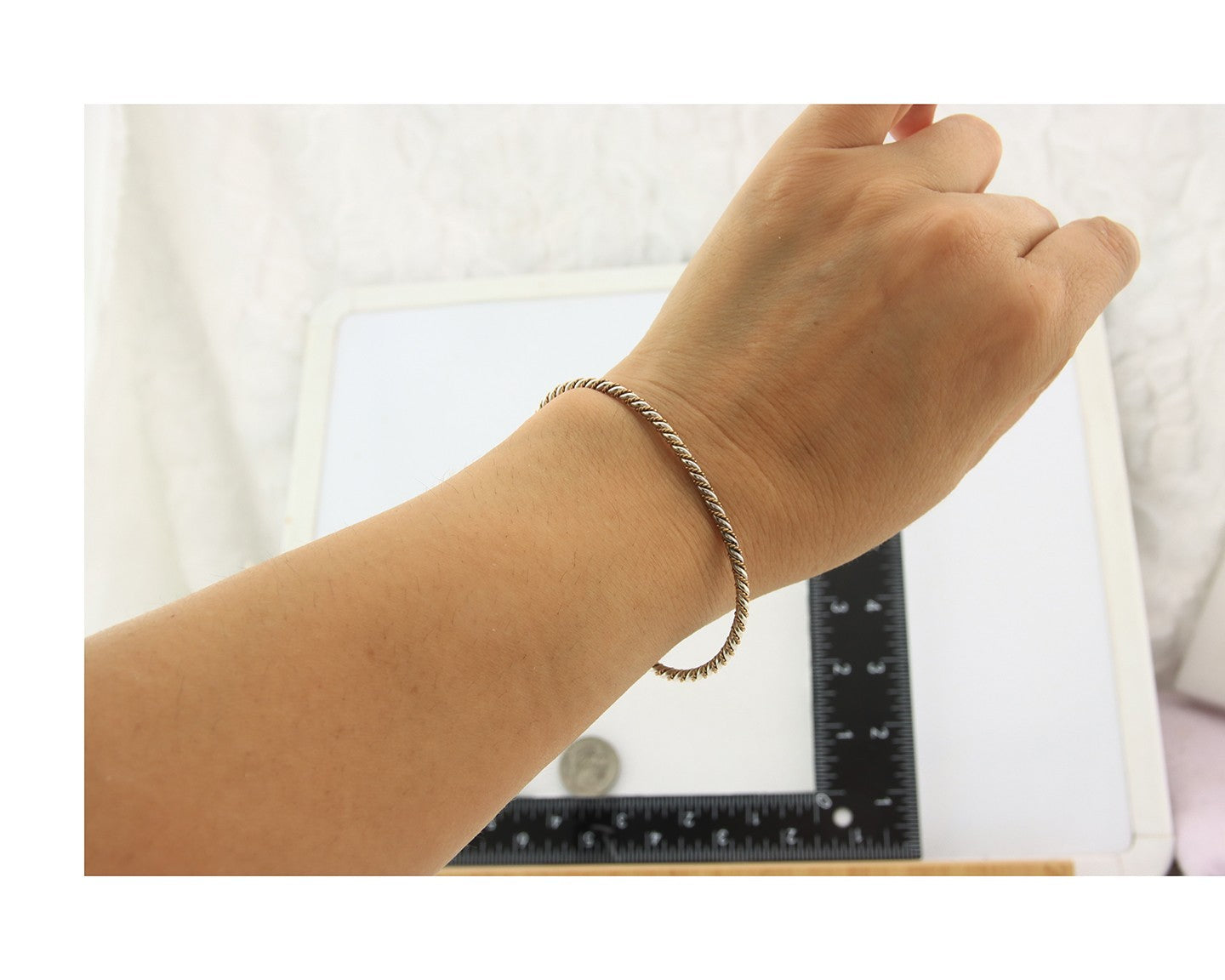 Navajo Twist Cuff Bracelet Sterling Silver Gold Authentic Vintage Native Artist