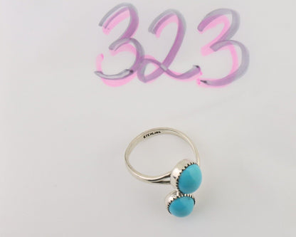 Navajo Handmade Ring 925 Silver Turquoise Native American Artist C.80's