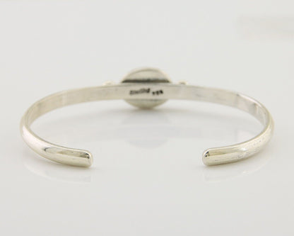 Navajo Kingman Turquoise Bracelet 925 Silver Artist Native American C.80's