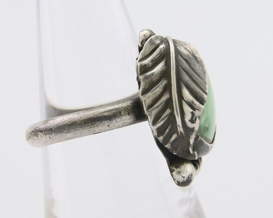 Navajo Handmade Ring 925 Silver Natural Turquoise Native Artist C.80's