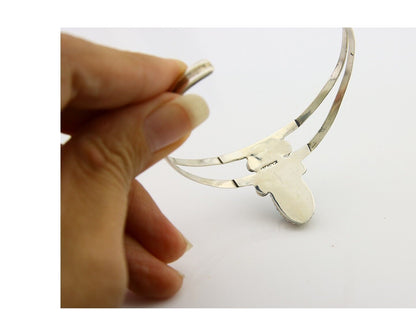 Navajo Cuff Bracelet 925 Silver Turquoise Cuff Native American Artist C.80's