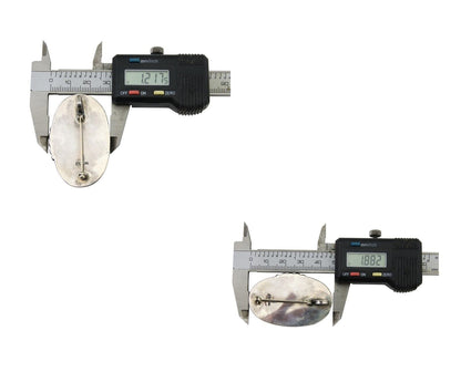 Navajo Pin Pendant 925 Silver Blue Diamond Turquoise Artist Signed S C.80's