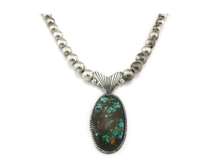 Navajo Necklace Earring Set Natural Turquoise Vintage Native American Artist C80