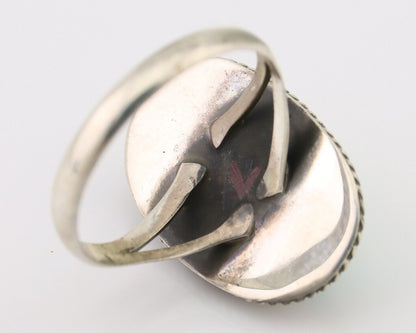 Navajo Handmade Ring 925 Silver Turquoise Native American Artist C.80's