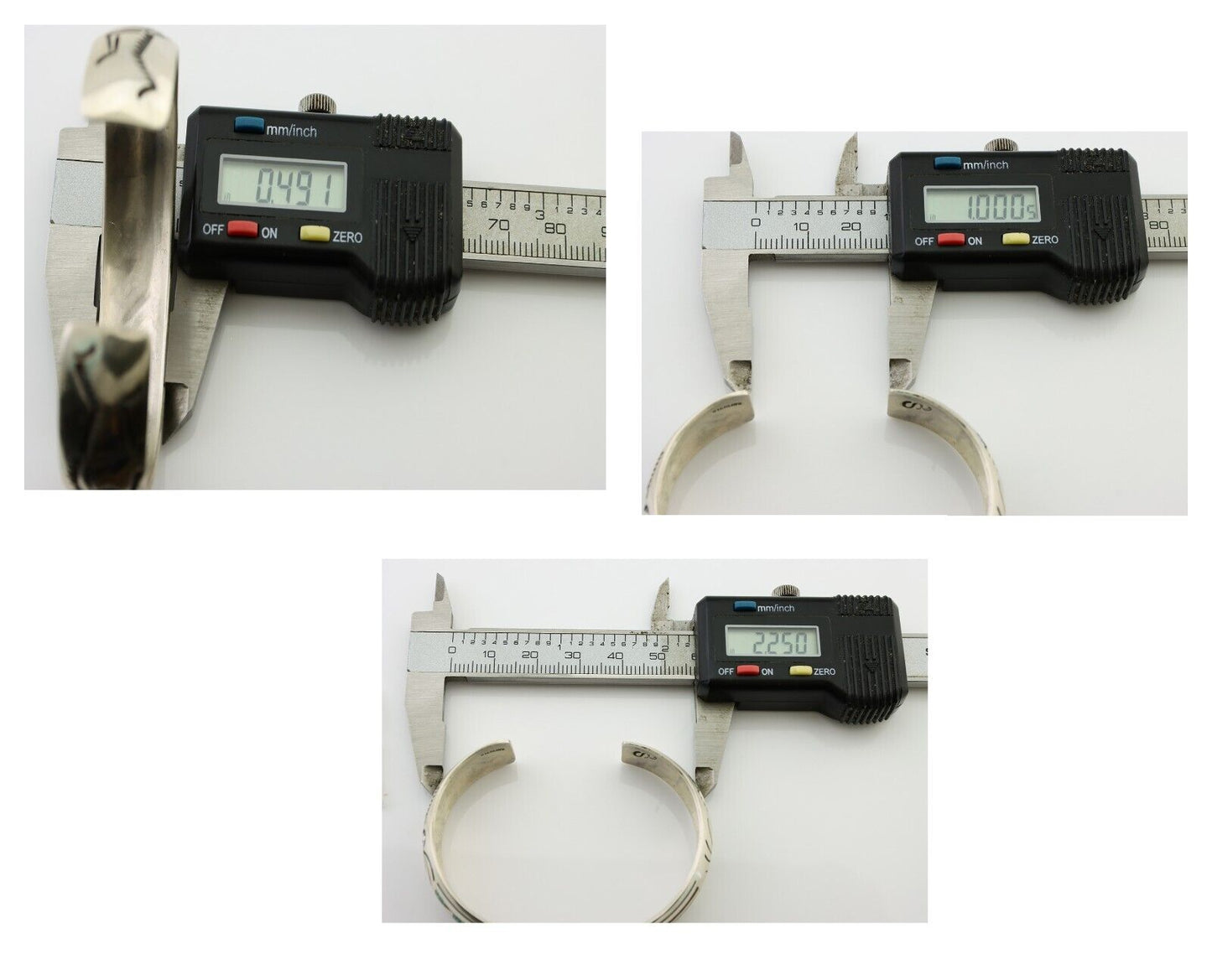 Navajo Inlay Bracelet 925 Silver Turquoise & Coral Signed Stanely Bain C.80's