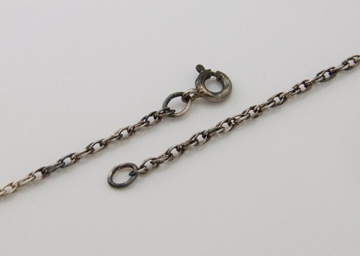 Navajo Necklace 925 Silver Natural Turquoise Native American Artist C.80's