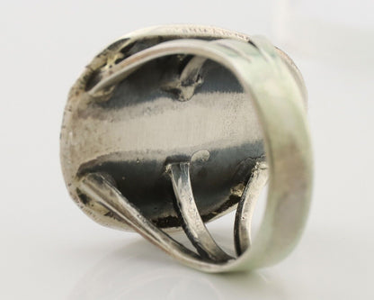 Navajo Handmade Ring 925 Silver Turquoise Native American Artist C.80's