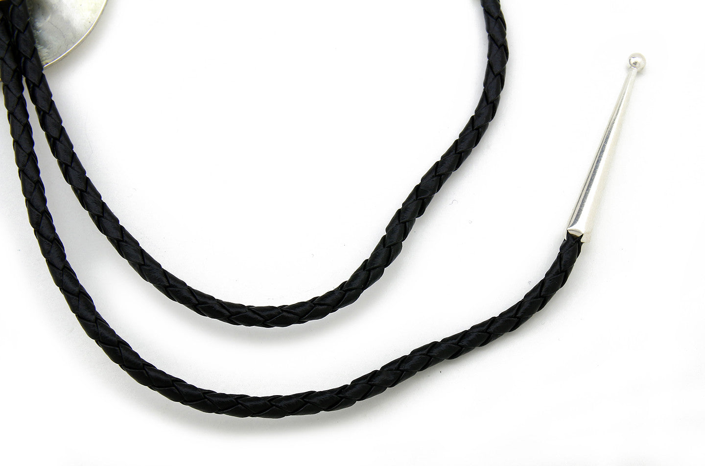 Navajo Artist Sharon Cisco Round Eagle Scenic 925 Solid Sterling Silver Bolo Tie