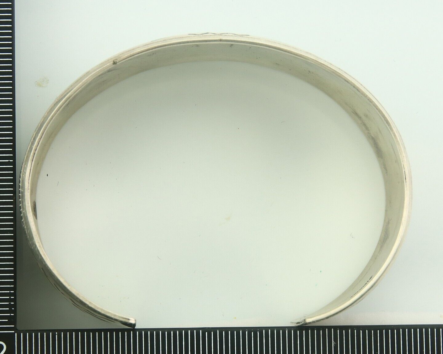 Navajo Bracelet 925 Silver Inlaid Turquoise Cuff Artist Signed Stanley Bain C80s