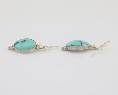 Navajo Dangle Earrings 925 Natural Turquoise Native Inca Mfg C.80's